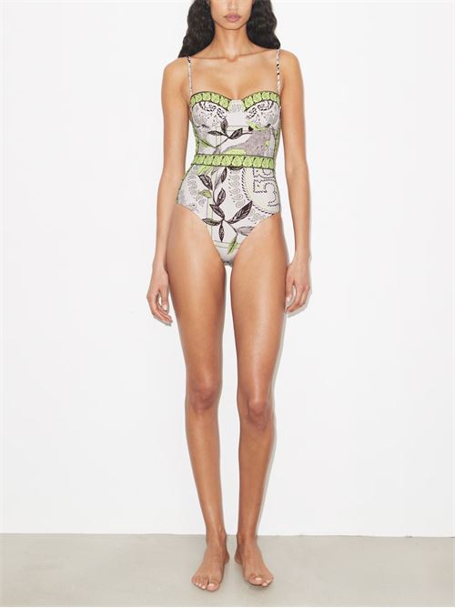 One-piece swimsuit with print TORY BURCH | 178623301